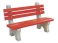 Bancs extérieurs en béton