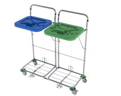 Chariot de tri déchets et linge VAKO 120C/2N