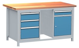 Table d'atelier avec conteneurs, set DPJ 102