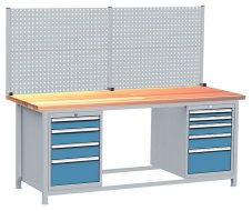 Table d'atelier avec conteneurs, set DPJ 203