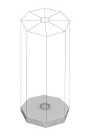 Base pivotante pour 8 armoires de la série RAS