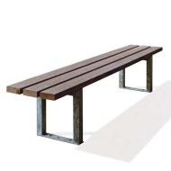 Banc Astra en métal et plastique recyclé