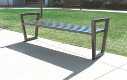 Banc moderne tout en métal Nevada