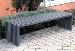 Banc moderne tout en métal Saturn