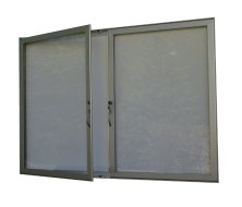 Vitrine simple face double battant HD40 - 8 x A4