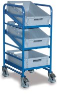 Chariot avec caisses en plastique type sw-610.102