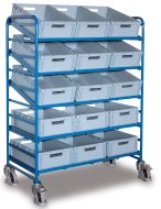Chariot avec caisses en plastique type sw-610.302