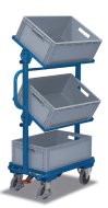 Chariot avec caisses en plastique type sw-400.805