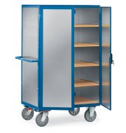 Chariot armoire avec étagères 5592, 5593 alu (2 modèles)