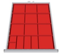 Intercalaire de séparation en plastique 119A