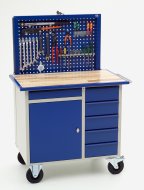 Table de travail mobile VV-2 avec panneau de perforation rétractable