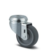 Volant gris, trou d'épingle, centre riveté