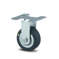 Roue fixe électriquement conductrice avec plaque de montage (3 modèles)