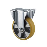 Roue d'instrument fixe marron avec plaque de montage (3 modèles)
