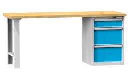 Tables d'atelier série E, largeur 1500, profondeur 700 ou 800, hauteur 880 ou 890 mm (6 modèles)