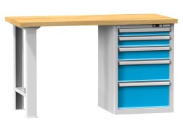 Tables d'atelier série H, largeur 1500, profondeur 700 ou 800, hauteur 880 ou 890 mm (6 modèles)