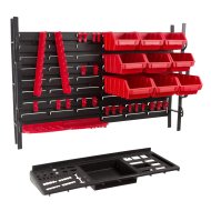 Fixation panneau plastique Wall Max avec porte-outils et Ergobox
