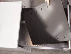 Fond perforé inséré pour classeurs Bisley Contract, format FLS (largeur 470 mm)