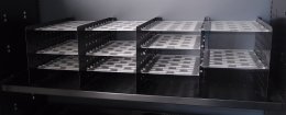 Tablettes pour armoires à volets roulants ET avec trous pour séparateurs