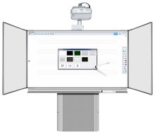 Triptyque BBBBB sur pied + bras pour projecteur (2 modèles)