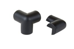 Accouplement d'angle à deux bras noir