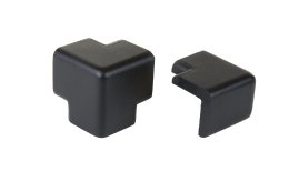 Accouplement d'angle à deux bras noir