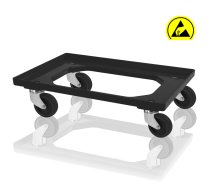 Châssis ESD pour caisses - 4 roues pivotantes