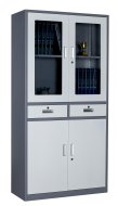 Armoire avec portes vitrées et pleines HDW-S-B24