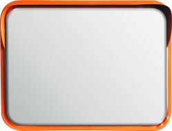 Miroir extérieur avec parasol orange 450 x 600 mm AISI 304