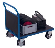 Chariot à plate-forme avec un côté d'une capacité de charge de 1000 kg sw-700.182 (4 modèles)