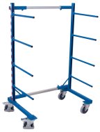 Chariot à crémaillère simple face avec bras de support (2 modèles)