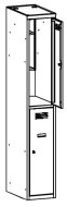 Armoire métallique à hauteur réduite MSum 412S largeur 400 mm