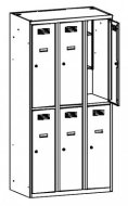 Armoire métallique à hauteur réduite MSum 332S largeur 900 mm