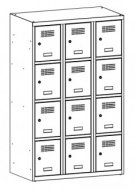 Armoire métallique à hauteur réduite MSum 334S largeur 900 mm