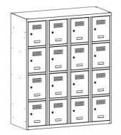 Armoire métallique à hauteur réduite MSum 344S largeur 1200 mm