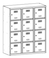 Armoire métallique à hauteur réduite MSum 434S largeur 1200 mm