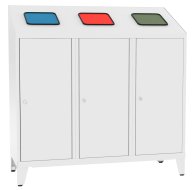 Poubelle triple pour déchets triés MPO 03k