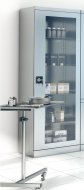 Armoire en acier inoxydable avec portes vitrées SmlN 101