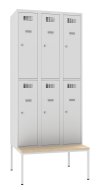 Armoire divisée Sus 332 W avec banc P331 W