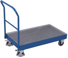 Chariot industriel avec grille de récupération sw-600.121