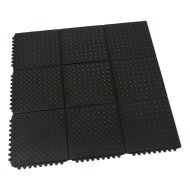 Tapis anti-fatigue modulaire en caoutchouc Diamond Plate Tile