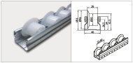 Rail à rouleaux PL-401G