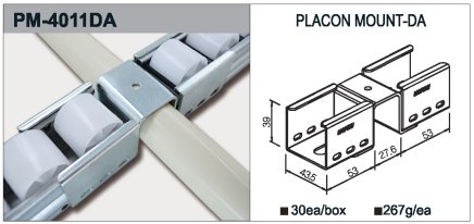 Support de rail à rouleaux type PM-4011DA - 1