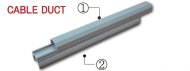 Goulotte de câbles CD-3000B – fixation sur tube