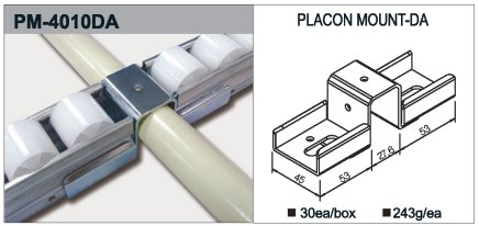 Support de rail à rouleaux type PM-4010DA - 1