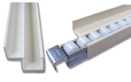 Guide pour rail à rouleaux PA-402B - 1