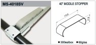 Frein à inertie pour chenilles à rouleaux MS-4018SV