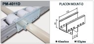 Support de rail à rouleaux type PM-4011D