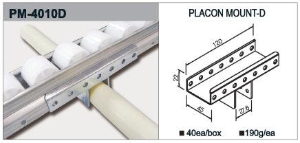 Support de rail à rouleaux type PM-4010D - 1