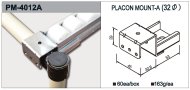 Support de rail à rouleaux type PM-4012A